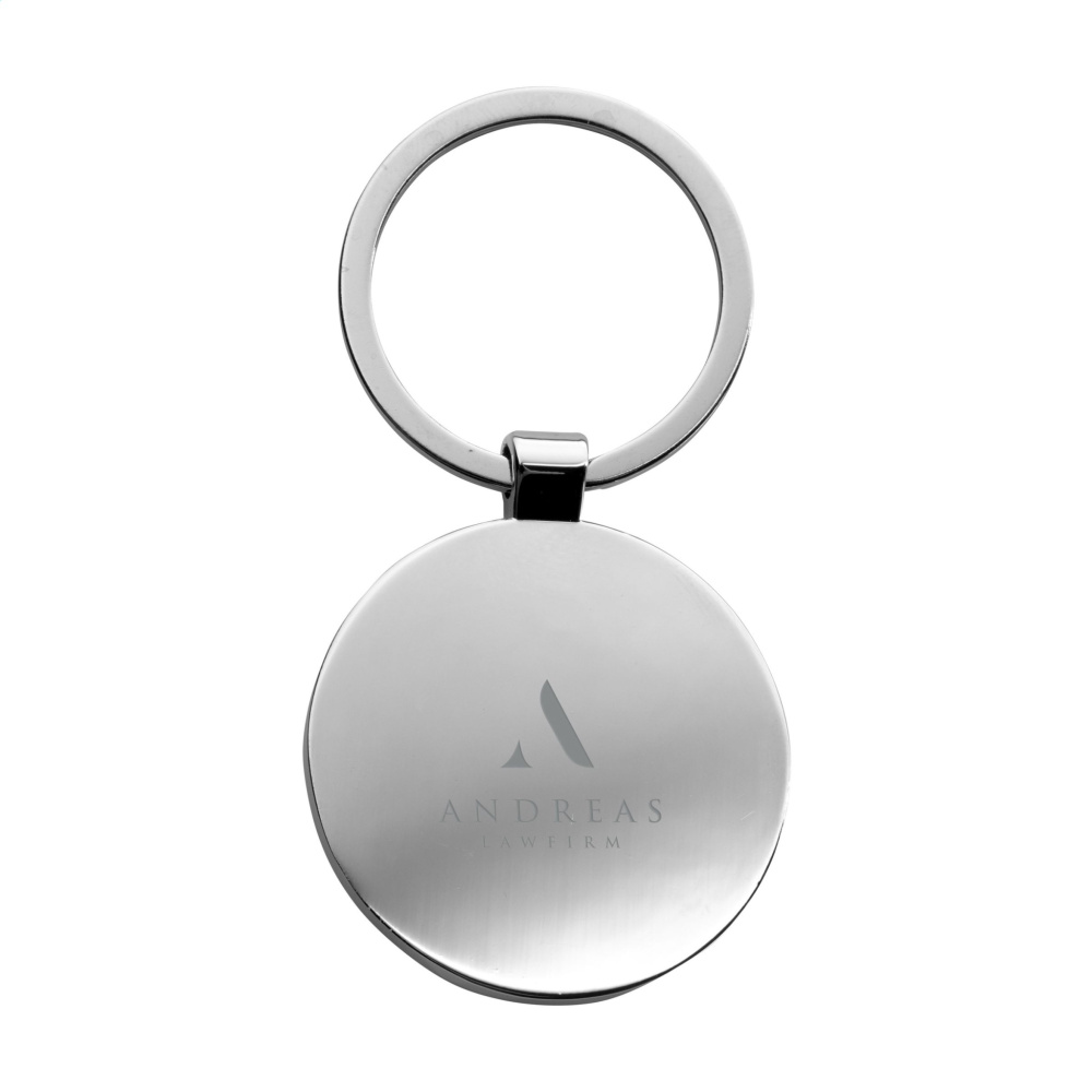 Logo trade corporate gifts picture of: Bamboo Key Circle keyring