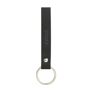 Logo trade business gifts image of: Vegan Pineapple Leather Keyring