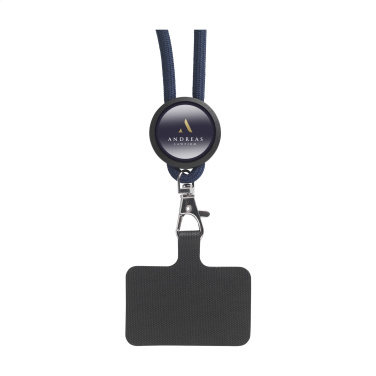 Logo trade promotional giveaways image of: Lace Lanyard GRS RPET 5 mm keycord