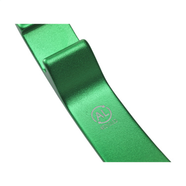 Logotrade promotional gifts photo of: Alu Opener GRS Recycled keyring