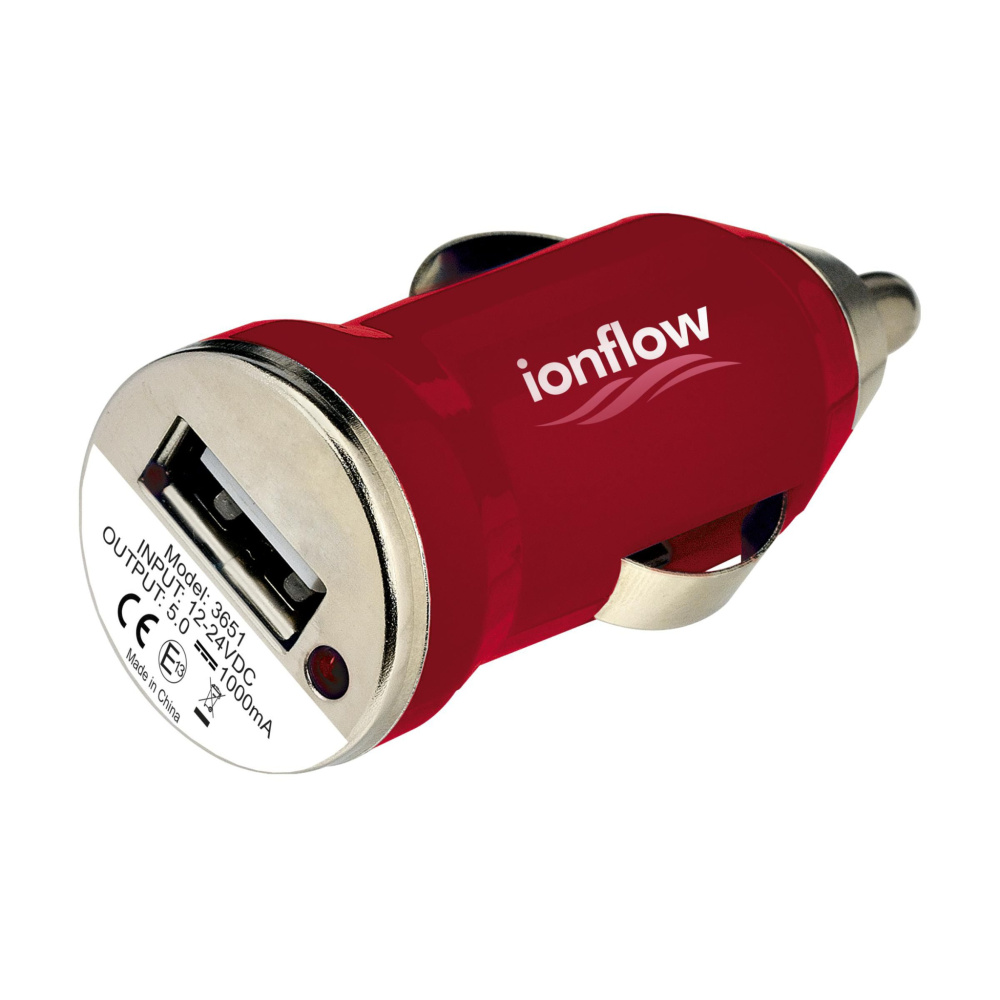 Logotrade promotional giveaway image of: USB CarCharger plug