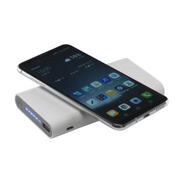 Logo trade promotional gifts picture of: Wireless Powerbank 8000 C wireless charger