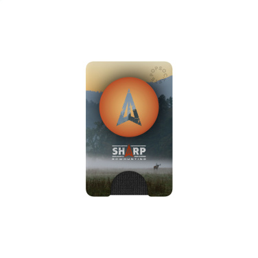 Logo trade promotional items image of: PopSockets® PopWallet+ card holder with PopGrip