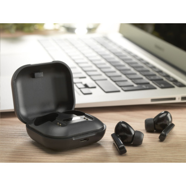 Logo trade promotional products image of: Aron TWS Wireless Earbuds in Charging Case
