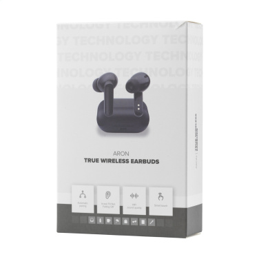 Logo trade promotional items picture of: Aron TWS Wireless Earbuds in Charging Case