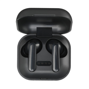 Logo trade promotional products image of: Aron TWS Wireless Earbuds in Charging Case