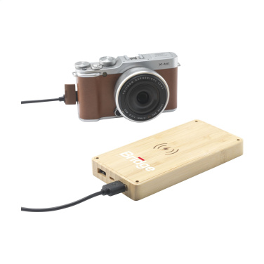 Logotrade advertising product image of: Solar Powerbank 8000+ Wireless Charger