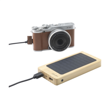 Logotrade advertising products photo of: Solar Powerbank 8000+ Wireless Charger