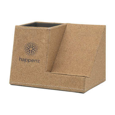 Logo trade promotional merchandise image of: Ecork Pen Holder Wireless Charger