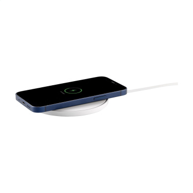 Logotrade promotional giveaway image of: Coil RCS Recycled Wireless Charger