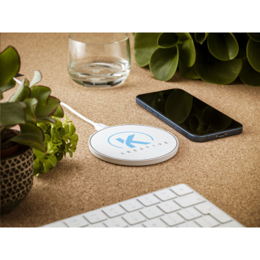 Logotrade promotional giveaway image of: Coil RCS Recycled Wireless Charger