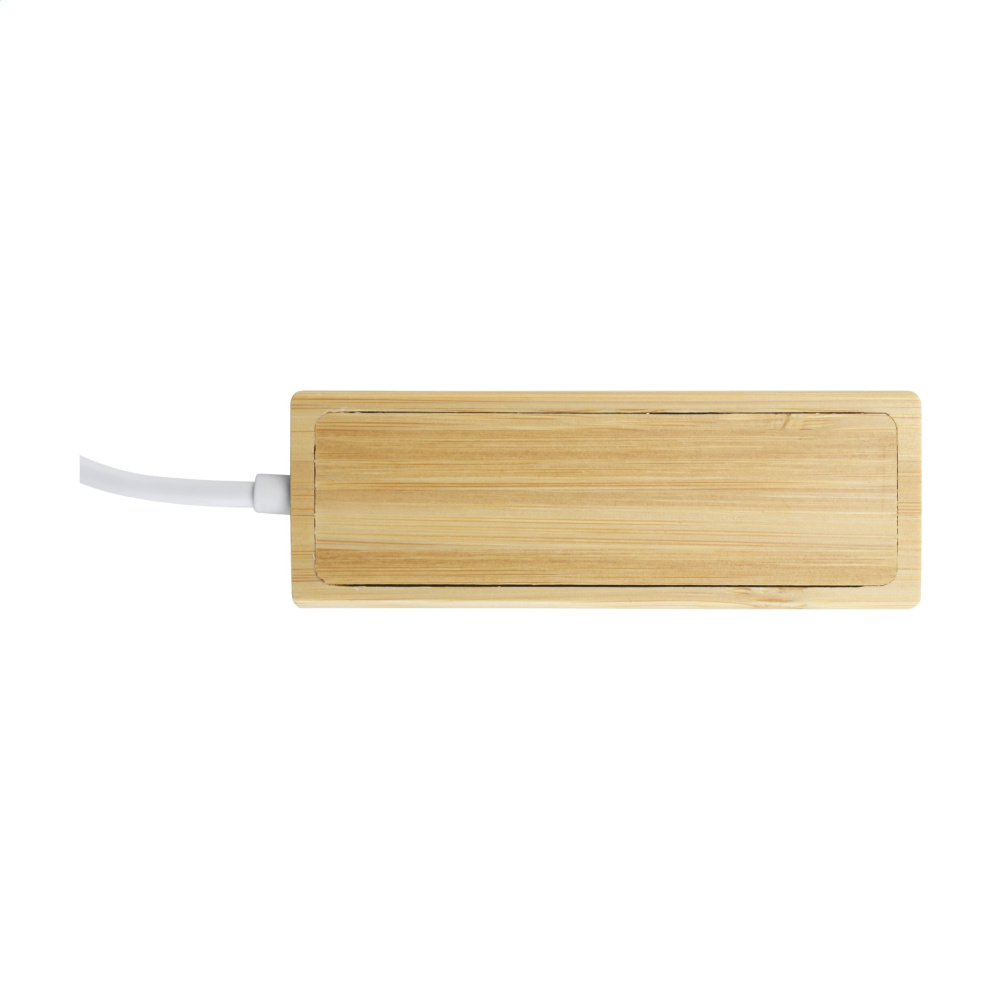 Logo trade promotional gifts image of: Bamboo USB Hub