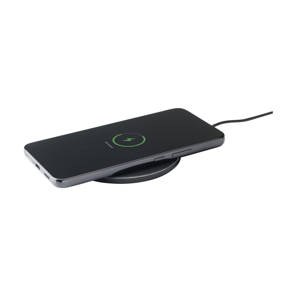 Logo trade promotional product photo of: Tecco GRS Recycled Alu 15W Wireless Charger