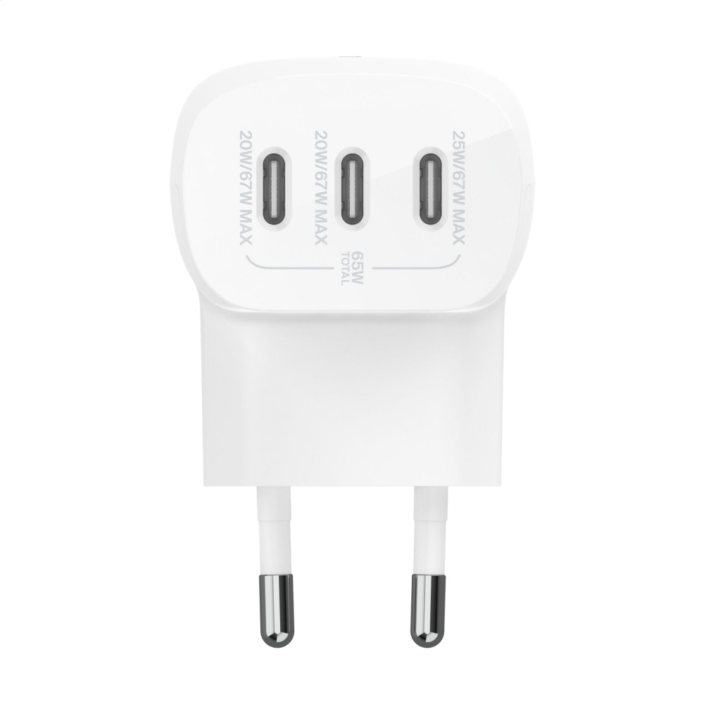 Logo trade promotional giveaways image of: Belkin BoostCharge 3-Port Wall Charger