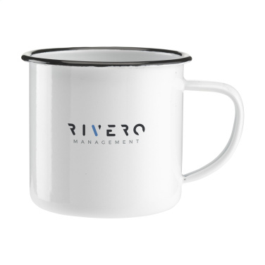 Logotrade promotional giveaway image of: Retro Enamel Mug 350 ml