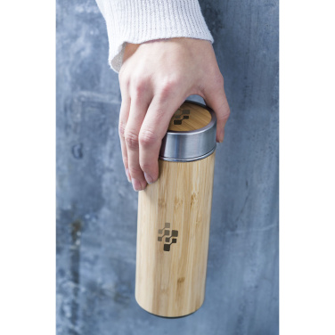 Logo trade corporate gifts picture of: Osaka 360 ml bamboo thermo bottle/thermo cup