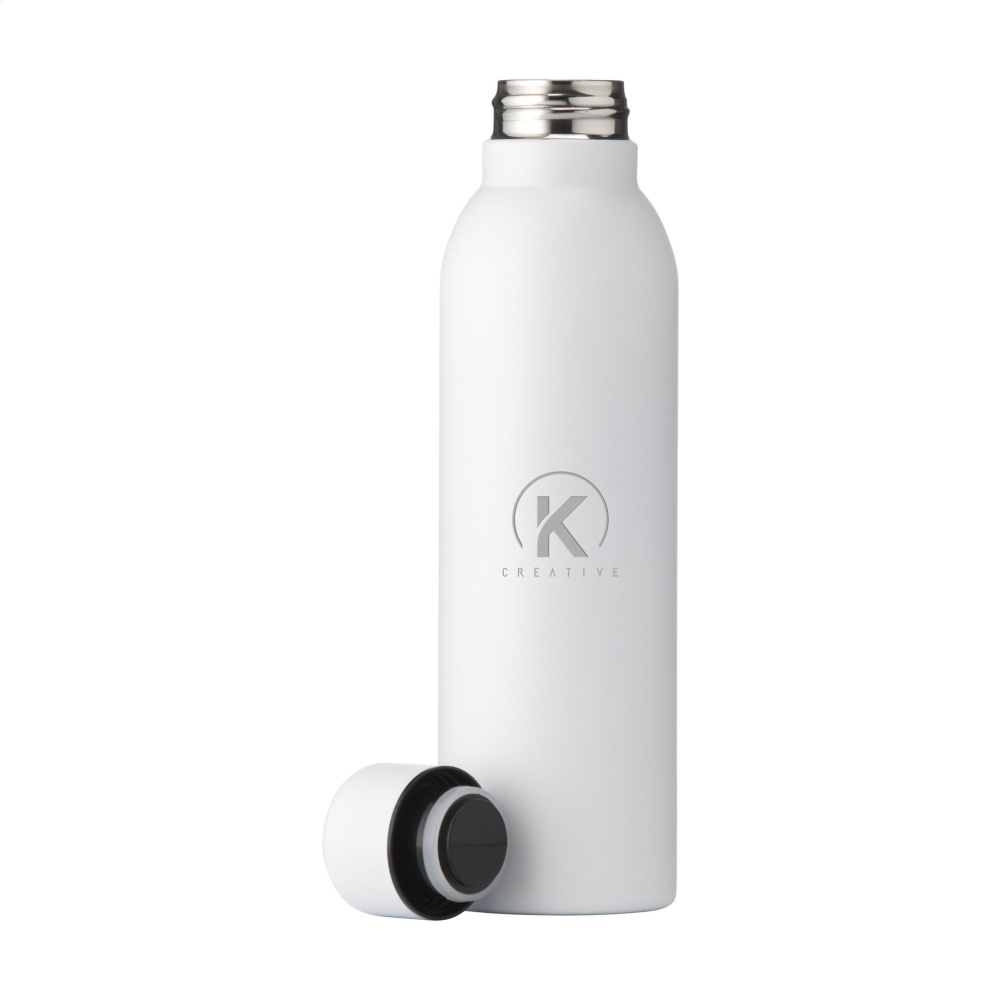 Logo trade promotional merchandise image of: Helios RCS Recycled Steel Bottle 470 ml
