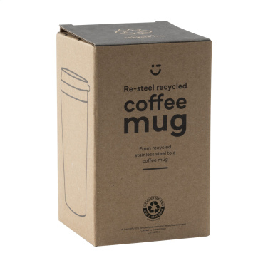 Logo trade promotional gifts image of: Re-Steel RCS Recycled Coffee Mug 380 ml thermo cup