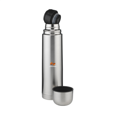 Logo trade promotional gifts image of: Thermotop Maxi RCS Recycled Steel 1,000 ml thermobottle