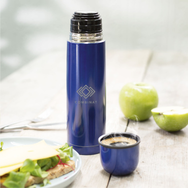Logo trade promotional items image of: ThermoColour RCS Recycled Steel 500 ml thermo bottle