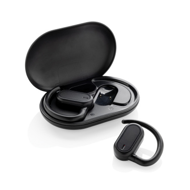 Logotrade business gift image of: Fitsound RCS recycled plastic open ear TWS earbuds