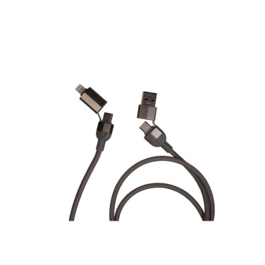 Logo trade promotional products image of: Charging cable with data transfer DONNES Pierre Cardin