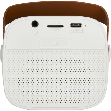 Logo trade advertising products picture of: Diya 3W wireless recycled plastic speaker