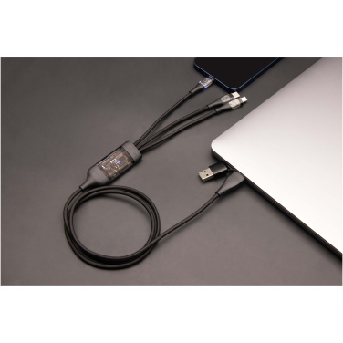 Logo trade promotional giveaways picture of: SCX.design C50 5-in-1 fast charging 100W/5A cable with digital display
