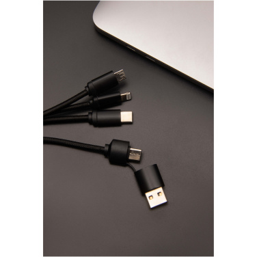 Logo trade promotional merchandise image of: SCX.design C14 15W 5-in-1 charging cable