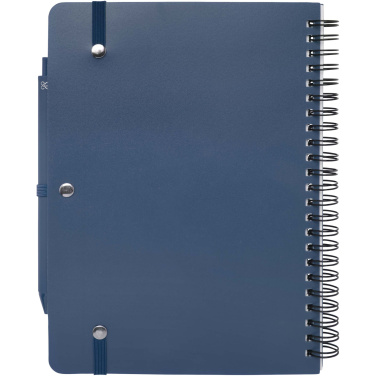 Logo trade advertising products image of: Thalaasa A5 ocean-bound hard cover notebook with ballpoint pen (black ink)