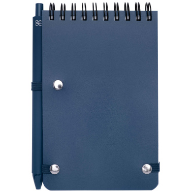 Logo trade corporate gift photo of: Thalaasa A6 hard cover ocean-bound notebook with ballpoint pen (black ink)