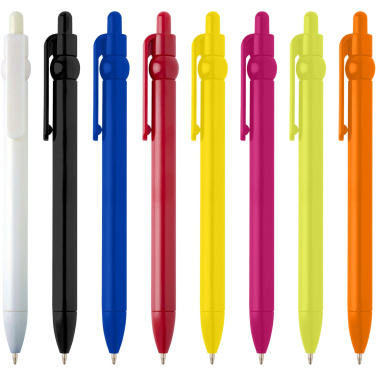 Logo trade promotional giveaways image of: Fidget recycled plastic ballpoint pen (black ink)