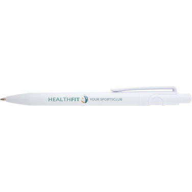 Logotrade business gift image of: Unica recycled plastic ballpoint pen (blue ink)