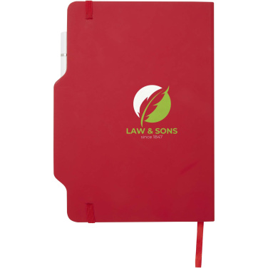 Logotrade promotional gift picture of: Nexus A5 hard cover notebook with pen and pencil combo (black ink)