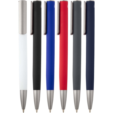 Logo trade promotional items picture of: Ziggur aluminium ballpoint pen (blue ink)