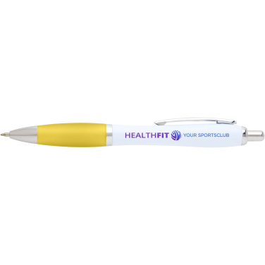 Logotrade promotional product picture of: Nash recycled plastic ballpoint pen (blue ink)
