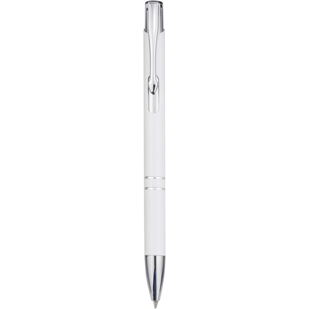 Logo trade corporate gifts picture of: Moneta recycled aluminium ballpoint pen (blue ink)