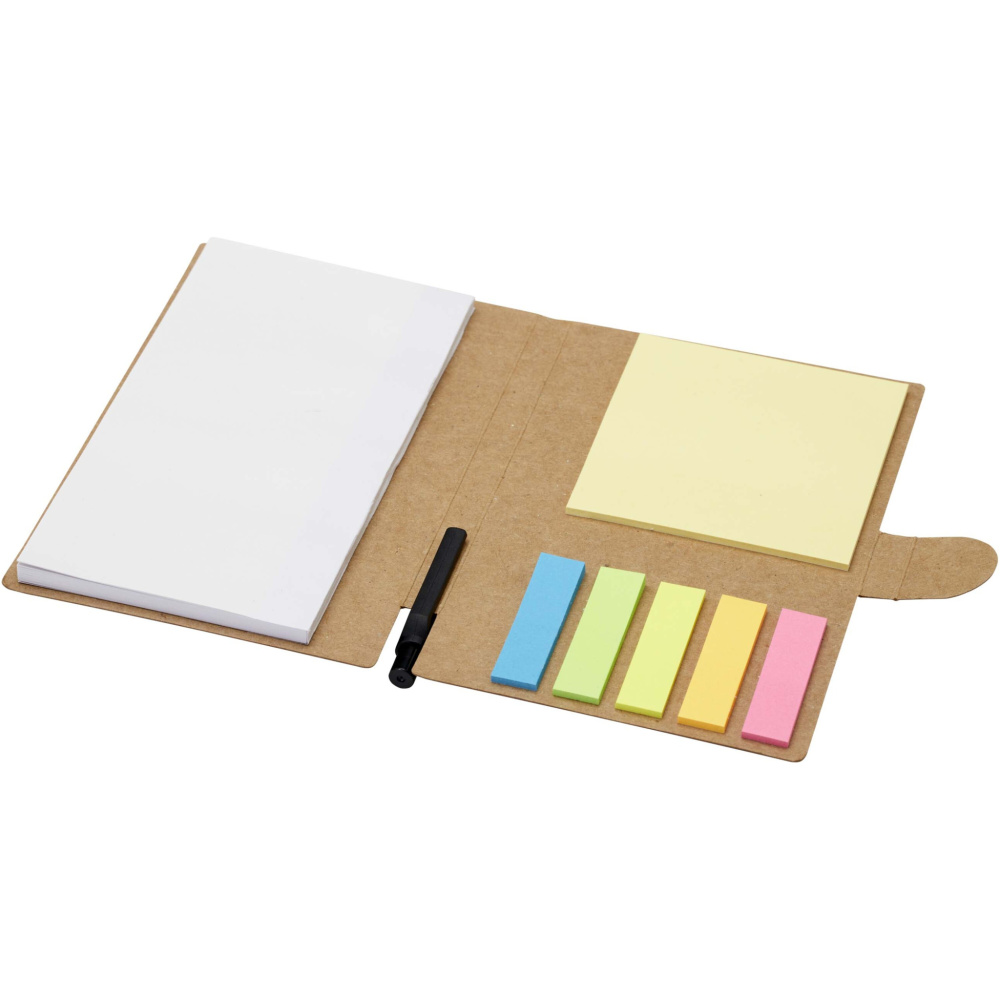 Logo trade advertising products picture of: Swift sticky notes booklet with ballpoint pen (black ink)