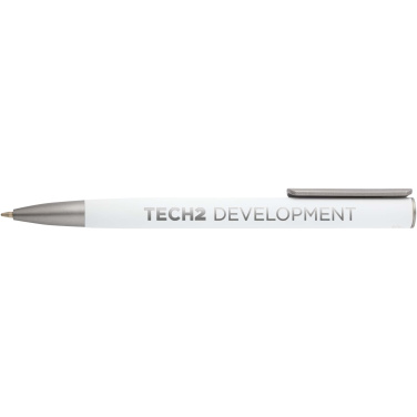 Logo trade promotional giveaways image of: Ziguur recycled aluminium ballpoint pen (black ink)
