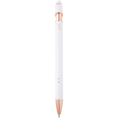 Logo trade promotional merchandise photo of: Nanna ballpoint pen with rose gold finish (black ink)