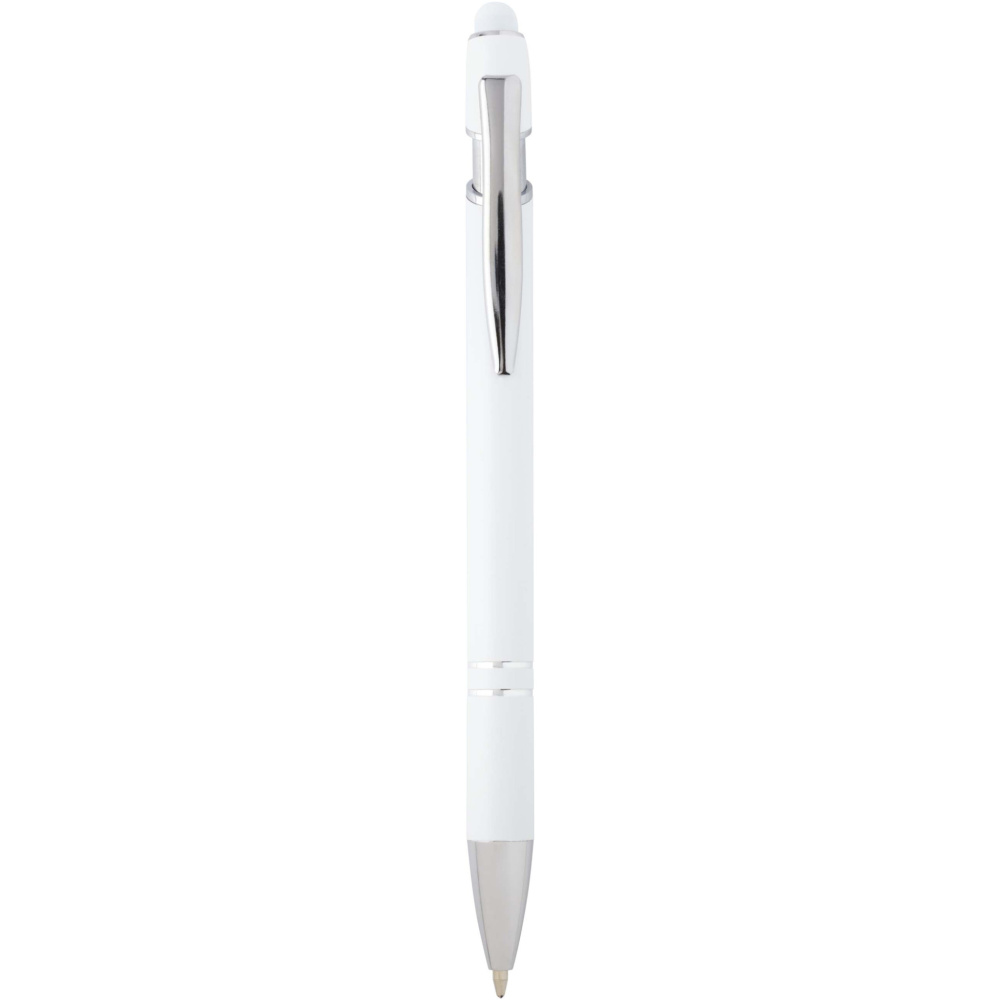 Logo trade promotional giveaways picture of: Kish ballpoint pen with silver finish (black ink)