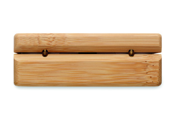 Logotrade promotional gift picture of: TWS earbuds in bamboo case