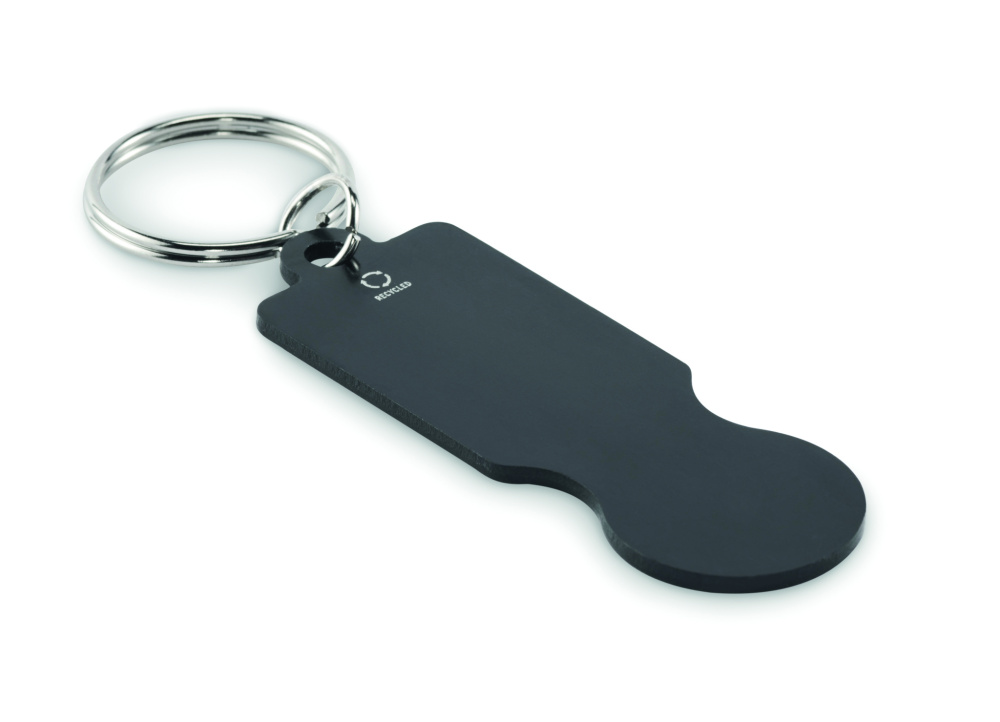 Logo trade promotional items picture of: Key ring with trolley token