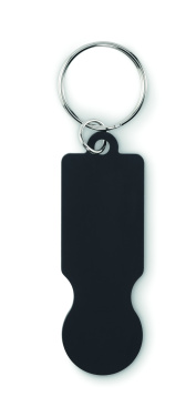 Logotrade promotional item image of: Key ring with trolley token