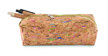 Logotrade promotional products photo of: Coloured cork pencil case