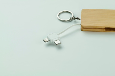 Logotrade advertising product image of: Key ring charging cable