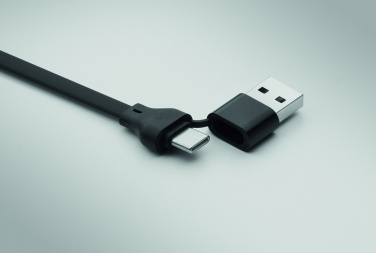 Logotrade promotional merchandise image of: 60W cable keyring recycled ABS