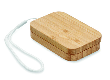 Logo trade promotional gifts picture of: 15W wireless charger in bamboo