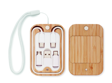 Logo trade advertising product photo of: 15W wireless charger in bamboo