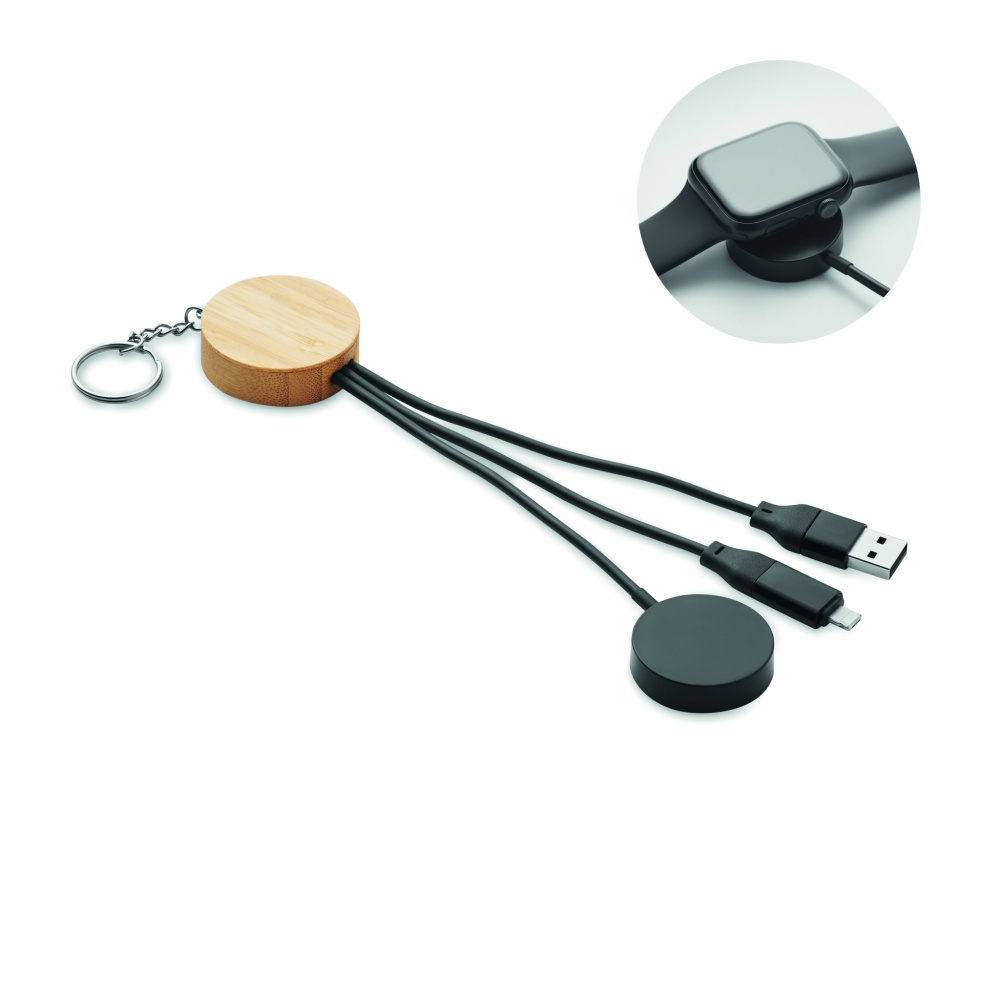 Logotrade promotional giveaways photo of: Key ring with 4 in 1 60W cable